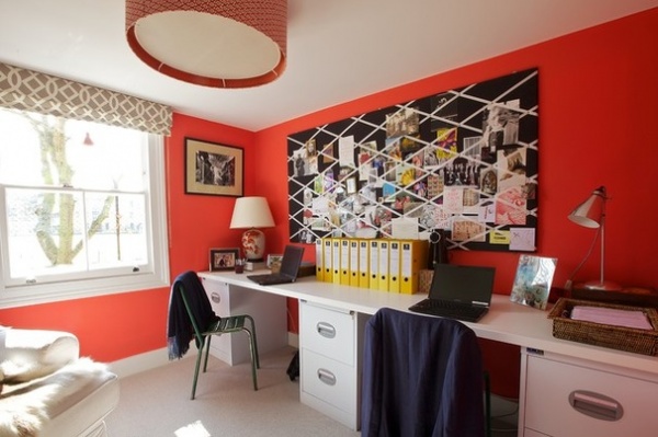 Eclectic Home Office by Turner Pocock