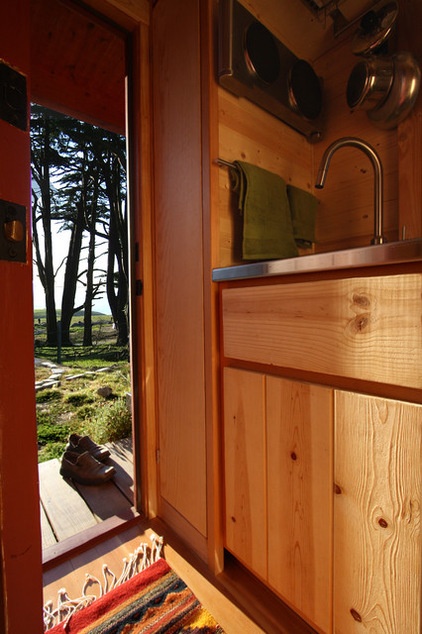 Rustic Entry by Tumbleweed Tiny House Company