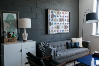 Room of the Day: Concrete Block Goes Chic in a Living Room