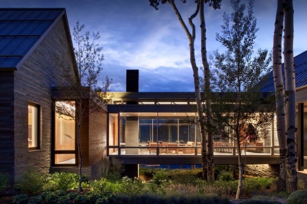 Contemporary Exterior by Shaeffer Hyde Construction