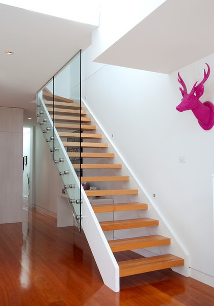 Contemporary Staircase by Sketch Building Design