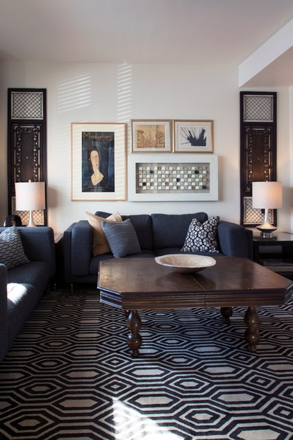 Eclectic Living Room by Margot Hartford Photography