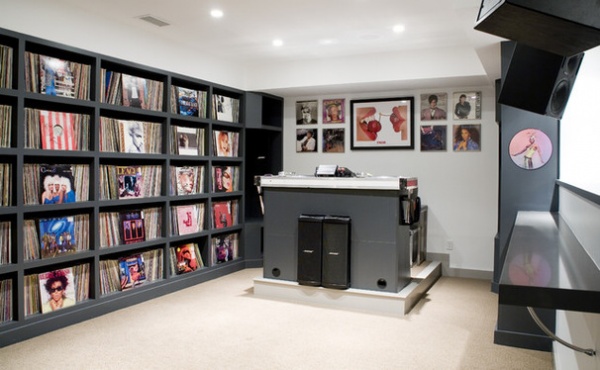 Transitional Home Theater by LDa Architecture & Interiors