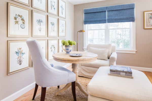 Transitional Bedroom by kelly mcguill home