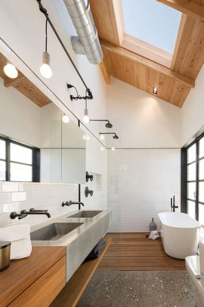 Industrial Bathroom Az Bungalow Modernized