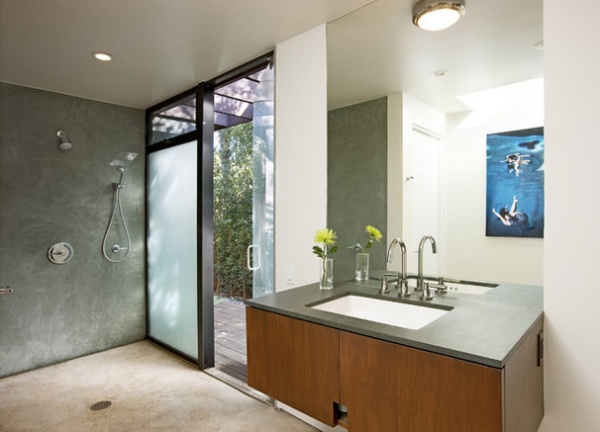 Midcentury Bathroom by Allen Construction