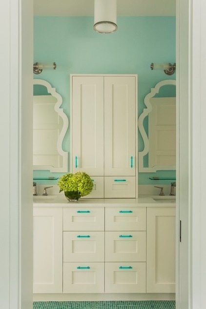 Transitional Bathroom by Jill Litner Kaplan Interiors