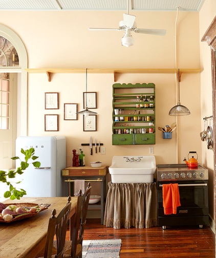 Eclectic Kitchen by Logan Killen Interiors