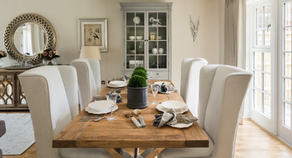 Farmhouse Dining Room by Alexander James Interiors