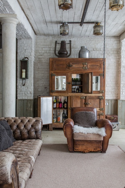 Traditional Family Room by The Vintage Fridge Company