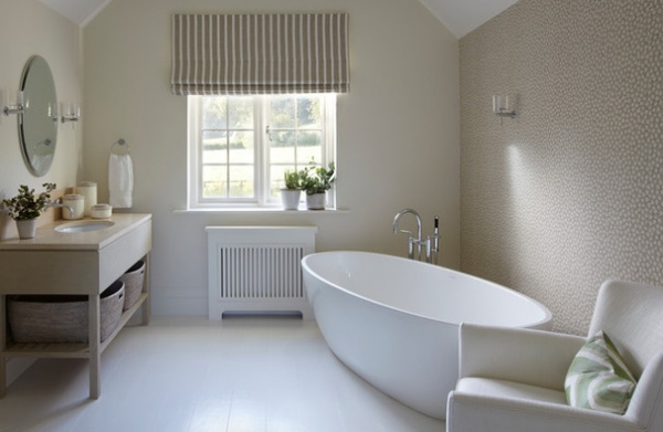 Farmhouse Bathroom by Helen Green Design