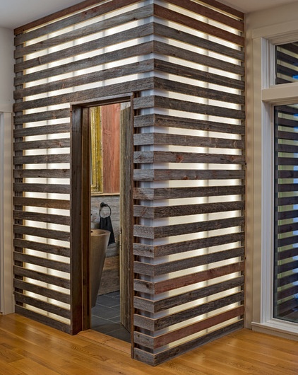 Farmhouse Powder Room by Moger Mehrhof Architects