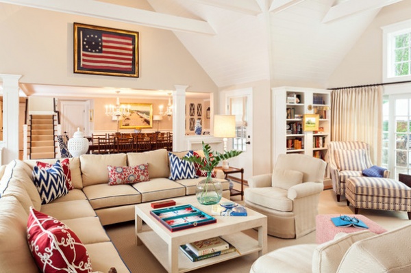 Beach Style Living Room by Welch Company Home + Design