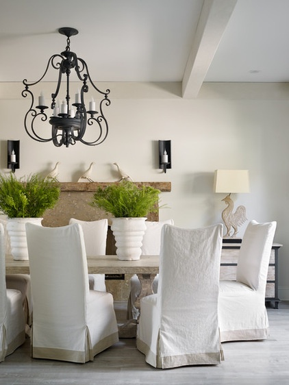 Transitional Dining Room by Beth Webb Interiors