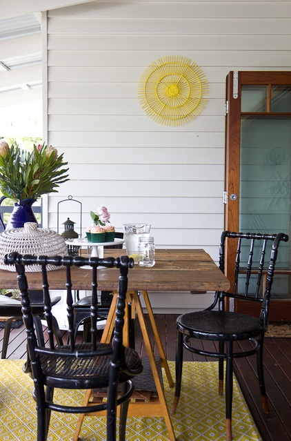 Eclectic Porch by Walk Among The Homes