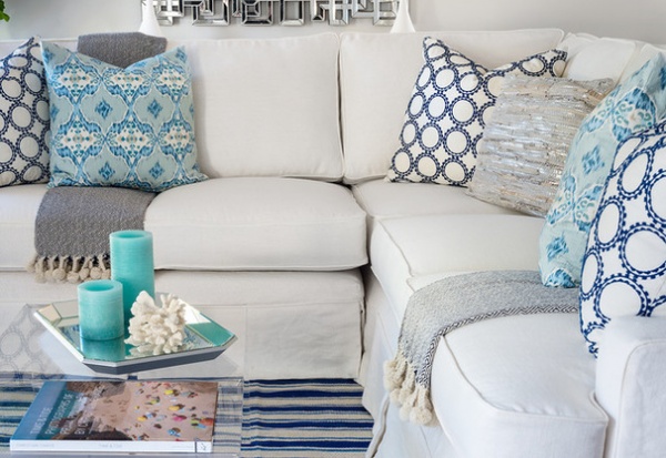 Beach Style Family Room by Lauren Christine Henno