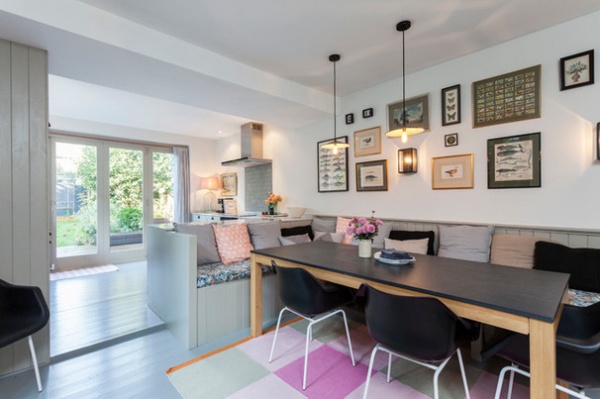 Transitional Dining Room by Chris Snook