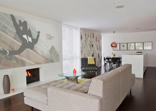 Midcentury Family Room by werkshop