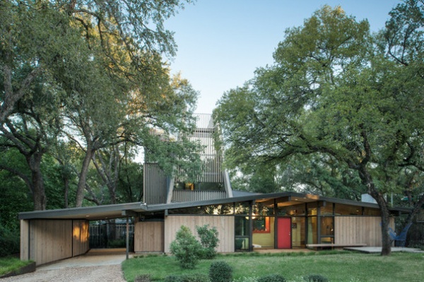 Midcentury Exterior by Webber + Studio, Architects