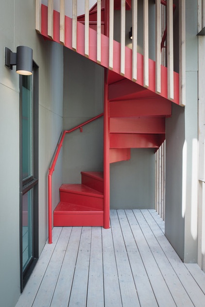 Midcentury Staircase by Webber + Studio, Architects