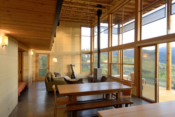 Rustic Dining Room by Johnston Architects