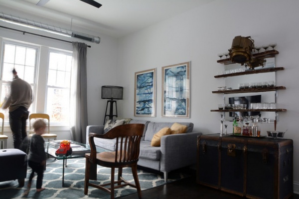 My Houzz: Eclectic, Industrial Style in a Charming Chicago Home