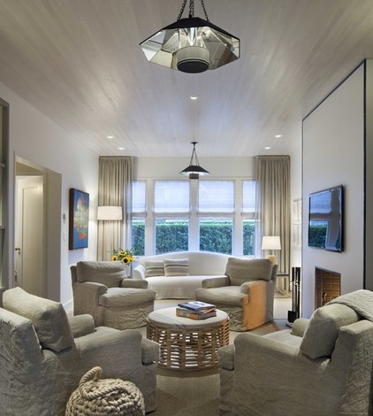 Beach Style Family Room by Ike Kligerman Barkley