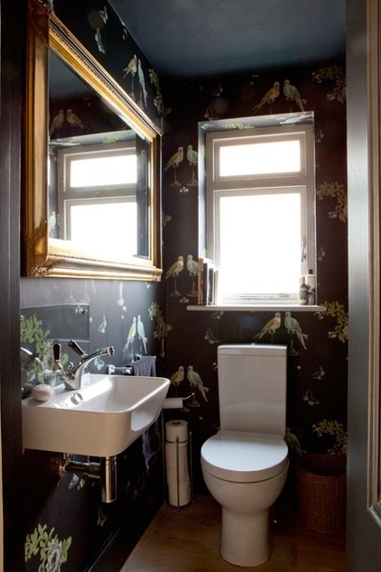 Eclectic Powder Room by Fiona Andrews Interiors Limited