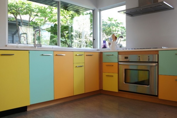 My Houzz: A Sherbet-Colored Kitchen and a Spa-Like Bath