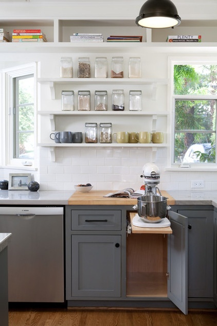 Transitional Kitchen by Jessica Risko Smith Interior Design