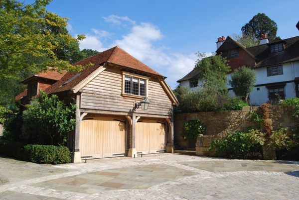 Traditional Garage And Shed by Noel Wright Architects