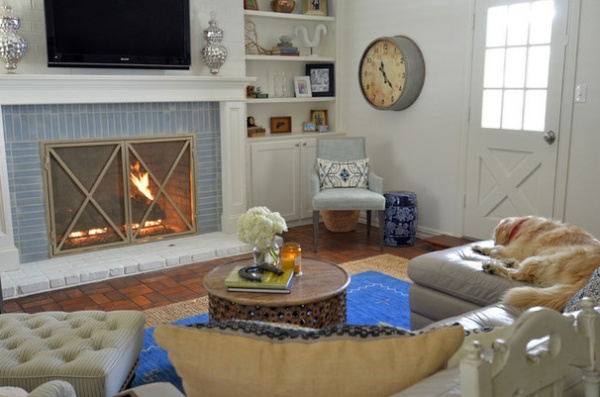 Farmhouse Living Room by Sarah Greenman