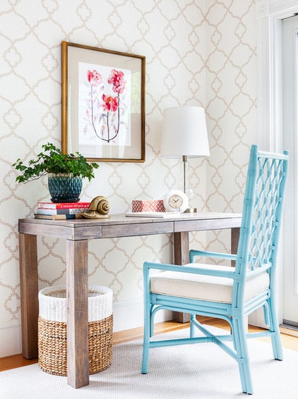 Room of the Day: Bright Transitional Home Office Serves Double Duty