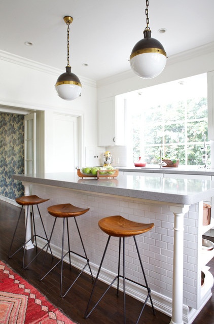 Transitional Kitchen by Taylor Jacobson Interior Design