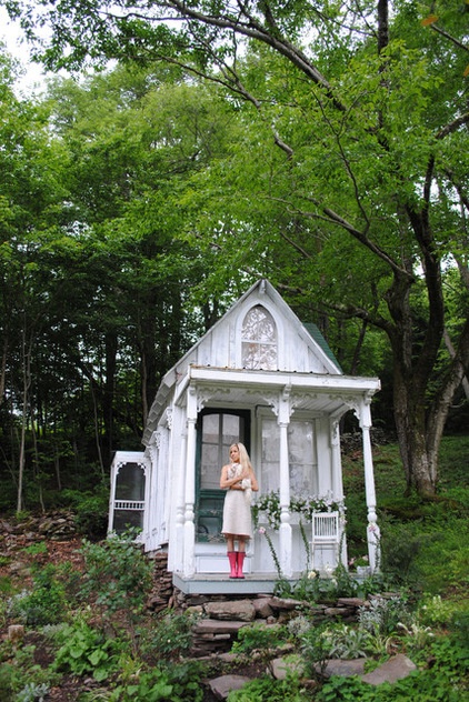 Shabby chic Garage And Shed My Shabby Streamside Studio