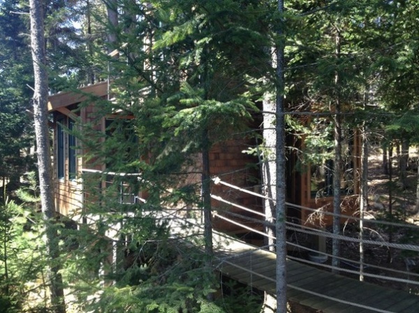 A Hideaway for All Ages Perched Among the Trees in Maine