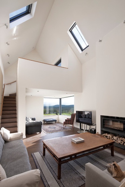 Farmhouse Living Room by DRBarbour Photography