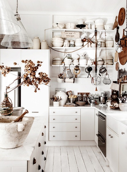 Shabby chic Kitchen by Kara Rosenlund