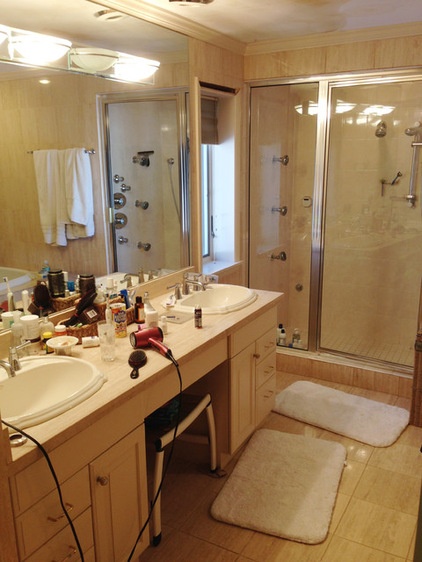 Room of the Day: New Layout, More Light Let Master Bathroom Breathe