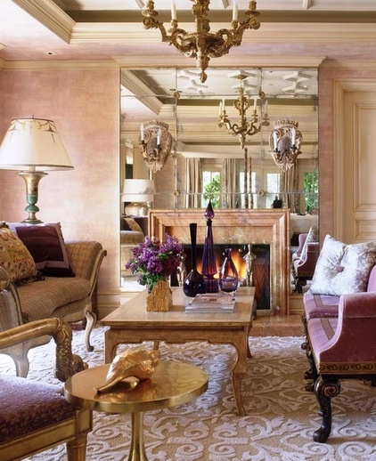 Traditional Living Room by Wendi Young Design