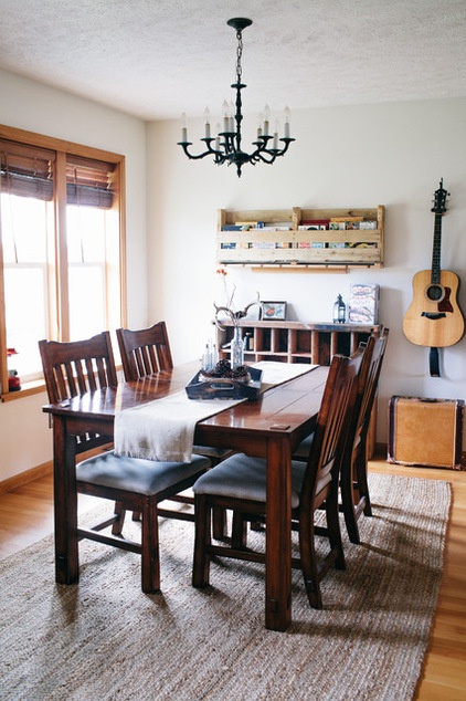 Farmhouse Dining Room by A Darling Felicity Photography