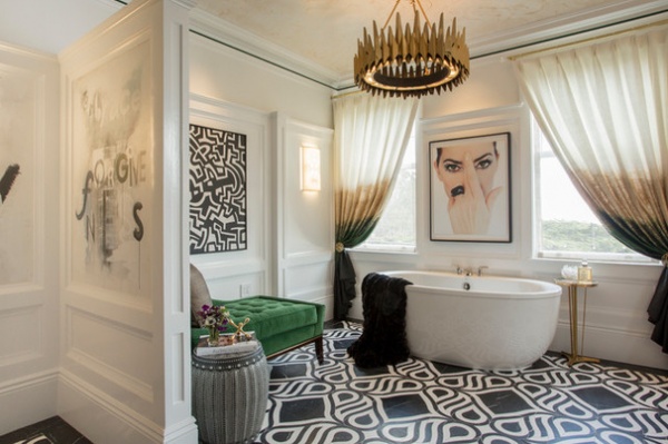 Eclectic Bathroom by Margot Hartford Photography