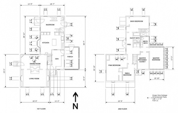 Floor Plan Houzz Tour: Historic Concord Grapevine Cottage's Charms Restored