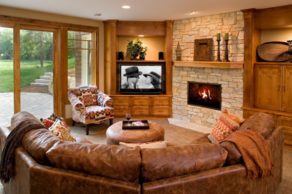 Traditional Basement by Pillar Homes