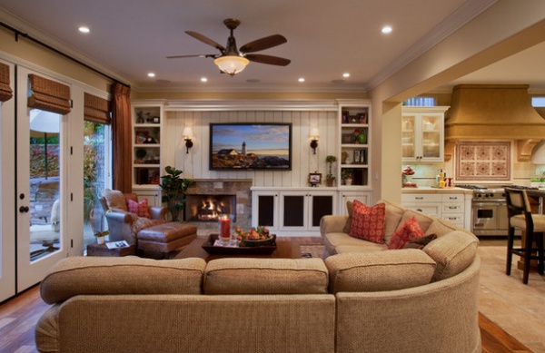 Traditional Family Room by Cindy Smetana Interiors