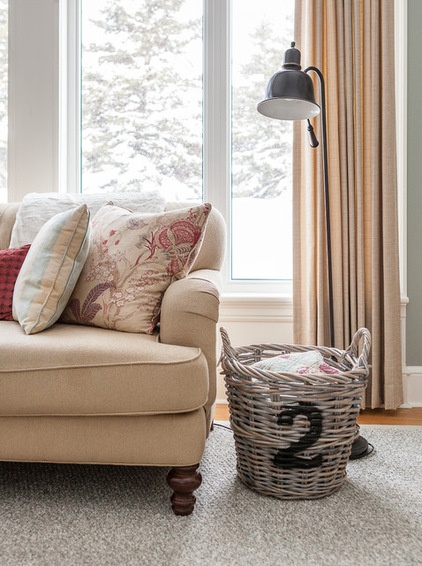 Transitional Living Room by Becki Peckham