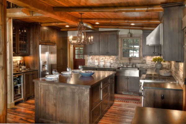 Rustic Kitchen by Lands End Development - Designers & Builders