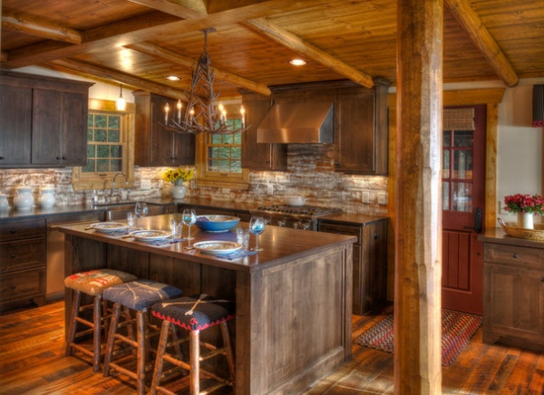 Rustic Kitchen by Lands End Development - Designers & Builders