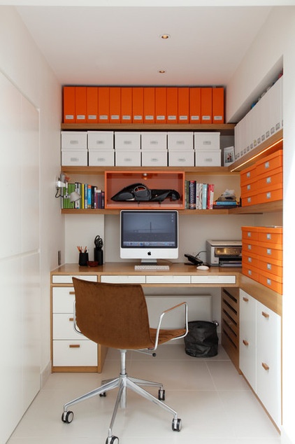 Contemporary Home Office by Juliette Byrne