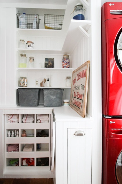 Eclectic Laundry Room by Michaela Dodd